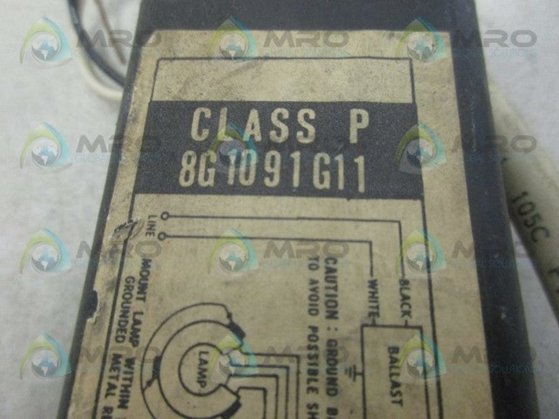 GENERAL ELECTRIC 8G1091G11 BALLAST *USED*