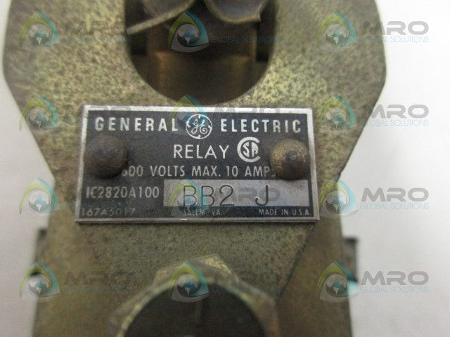 GENERAL ELECTRIC IC2820A100BB2-J ELECTRIC RELAY *USED*