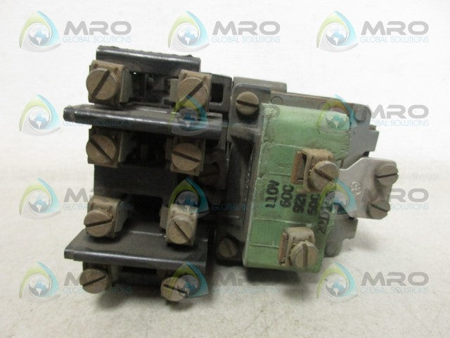 GENERAL ELECTRIC CR2810A14AC RELAY 92/110V *USED*