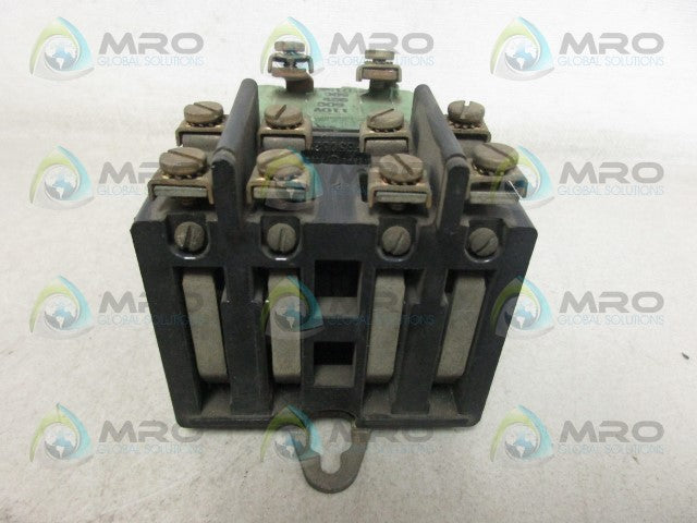 GENERAL ELECTRIC CR2810A14AC RELAY 92/110V *USED*