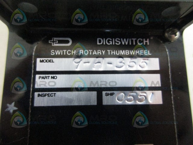 DIGITRAN 9-H-355 DIGISWITCH *NEW NO BOX*