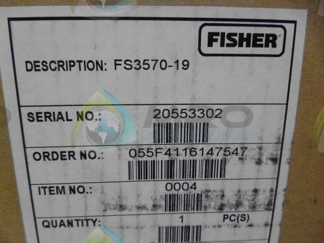FISHER FS3570-19 PNEUMATIC VALVE *NEW IN BOX*
