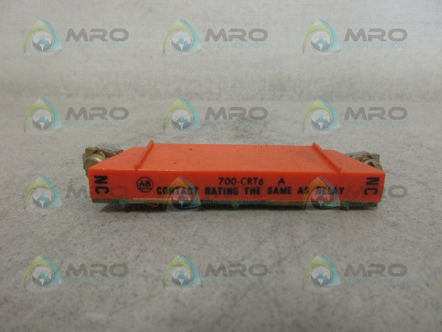ALLEN BRADLEY 700-CRT6 CONTACT CARTRIDGE *USED*
