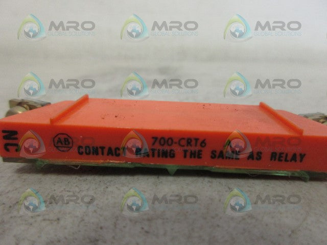 ALLEN BRADLEY 700-CRT6 CONTACT CARTRIDGE *USED*