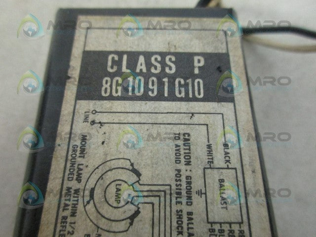 GENERAL ELECTRIC 8G1091G10 BALLAST *USED*