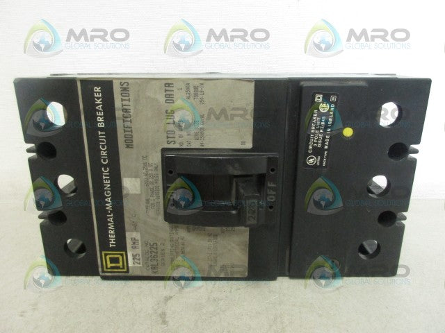 SQUARE D KAL36225 CIRCUIT BREAKER *NEW NO BOX*