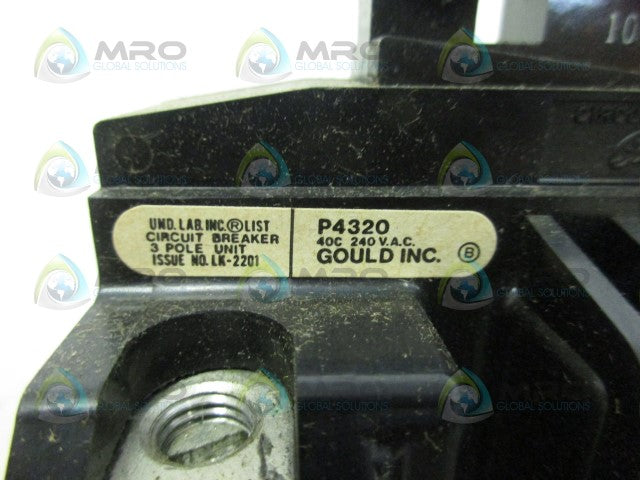 GOULD P4320 CIRCUIT BREAKER *NEW NO BOX*
