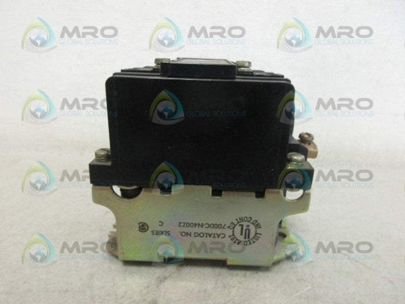 ALLEN BRADLEY 700DC-N400Z2 SER C DC RELAY *USED*