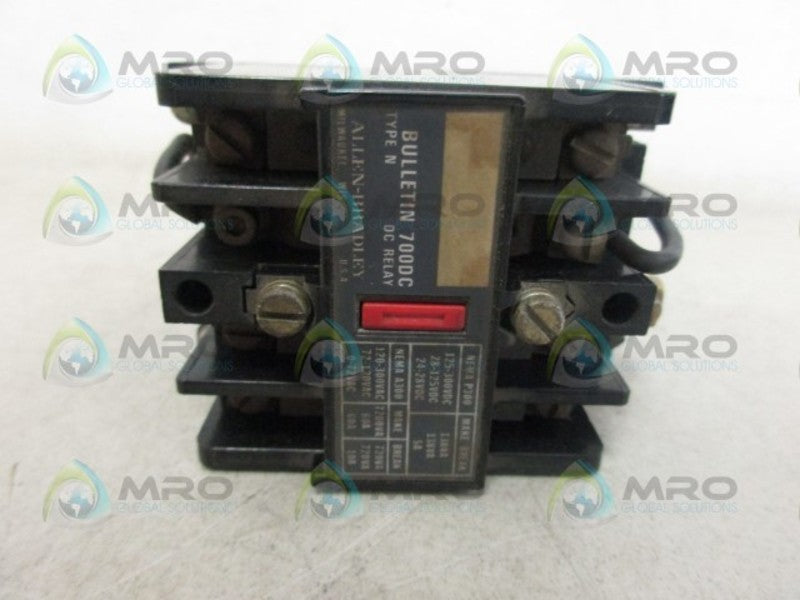 ALLEN BRADLEY 700DC-N400Z2 SER C DC RELAY *USED*