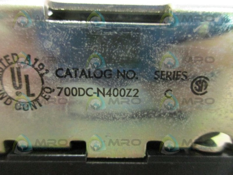 ALLEN BRADLEY 700DC-N400Z2 SER C DC RELAY *USED*