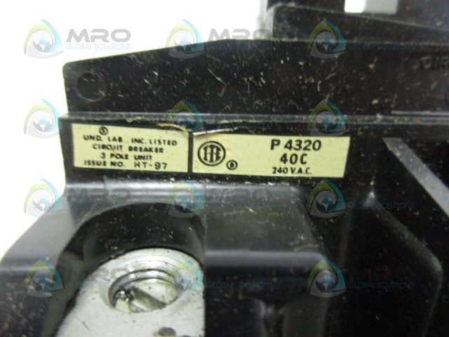 PUSHMATIC P4320 CIRCUIT BREAKER *NEW IN BOX*