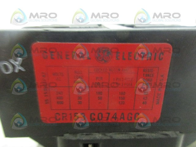 GENERAL ELECTRIC CR153C074AGC CONTACTOR *USED*