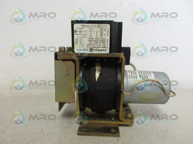 GENERAL ELECTRIC CR124Y0B3806A TRIP RELAY *USED*
