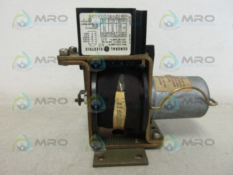 GENERAL ELECTRIC CR124Y0D3810B TRIP RELAY *USED*