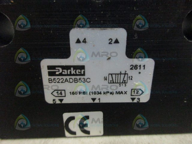 PARKER B522ADB53C SOLENOID VALVE *NEW NO BOX*