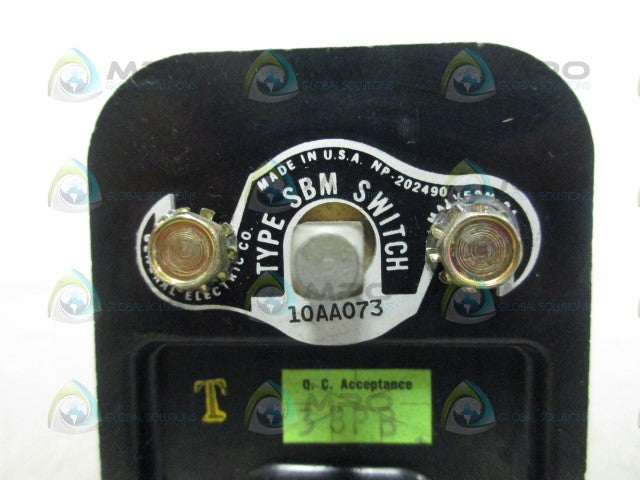 GENERAL ELECTRIC 10AA073 SBM SWITCH *USED*