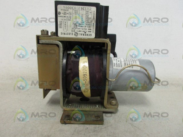 GENERAL ELECTRIC CR124Y0B3809A TRIP RELAY *USED*