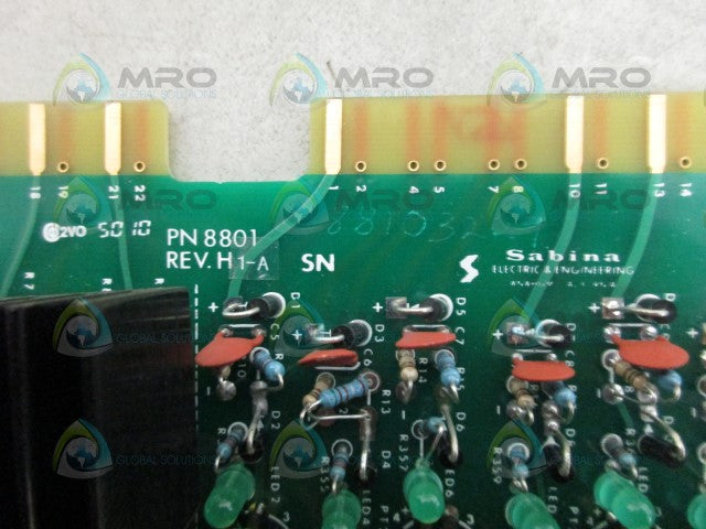 SABINA 8801 CONTROL BOARD *USED*