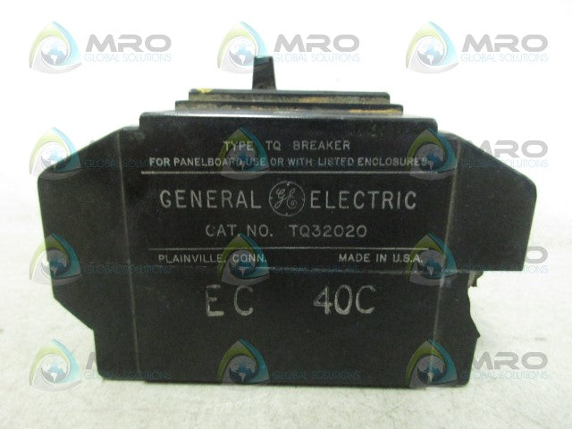GENERAL ELECTRIC TQ32020 CIRCUIT BREAKER (AS PICTURED) *USED*