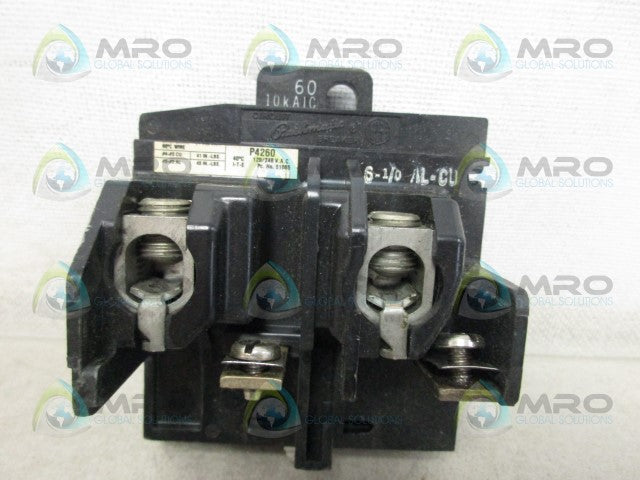 PUSHMATIC P4260 CIRCUIT BREAKER *NEW NO BOX*