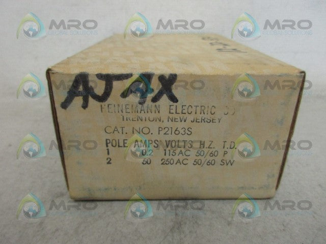HEINEMANN ELECTRIC P2163S CIRCUIT BREAKER *NEW IN BOX*