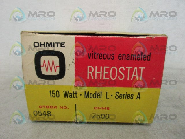 OHMITE 0548 RHEOSTAT *NEW IN BOX*