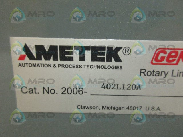 AMETEK 2006-402L120A ROTARY LIMIT SWITCH *NEW IN BOX*
