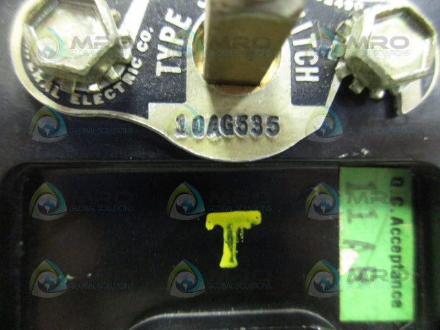 GENERAL ELECTRIC 10AG535 SWITCH *USED*