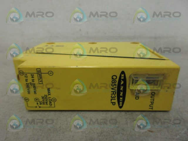 BANNER Q85VR3LP PHOTOELECTRIC SENSOR *USED*
