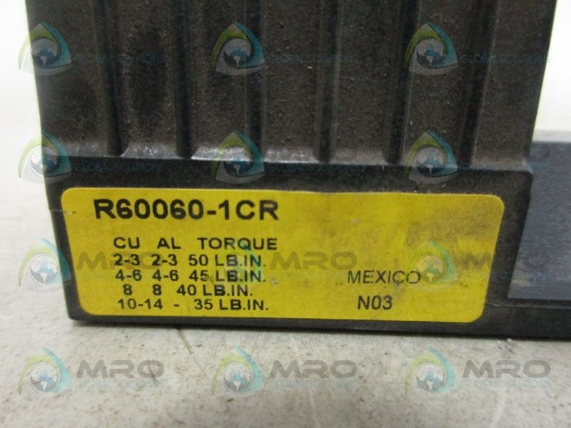 BUSS R60060-1CR FUSEBLOCK *NEW NO BOX*