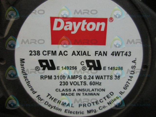 DAYTON 4WT43 AXIAL FAN *NEW IN BOX*