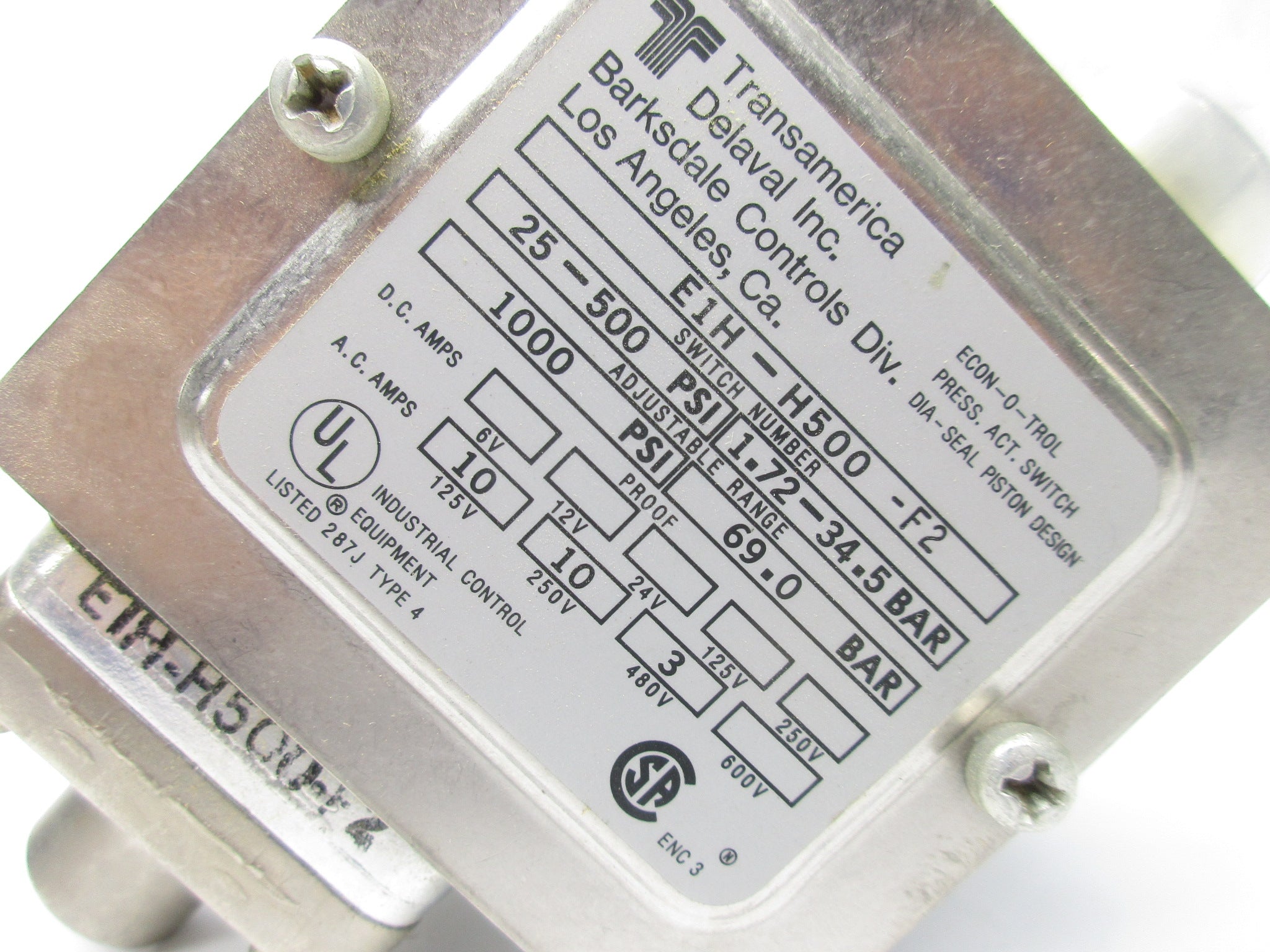 BARKSDALE E1H-H500-F2 NSNP