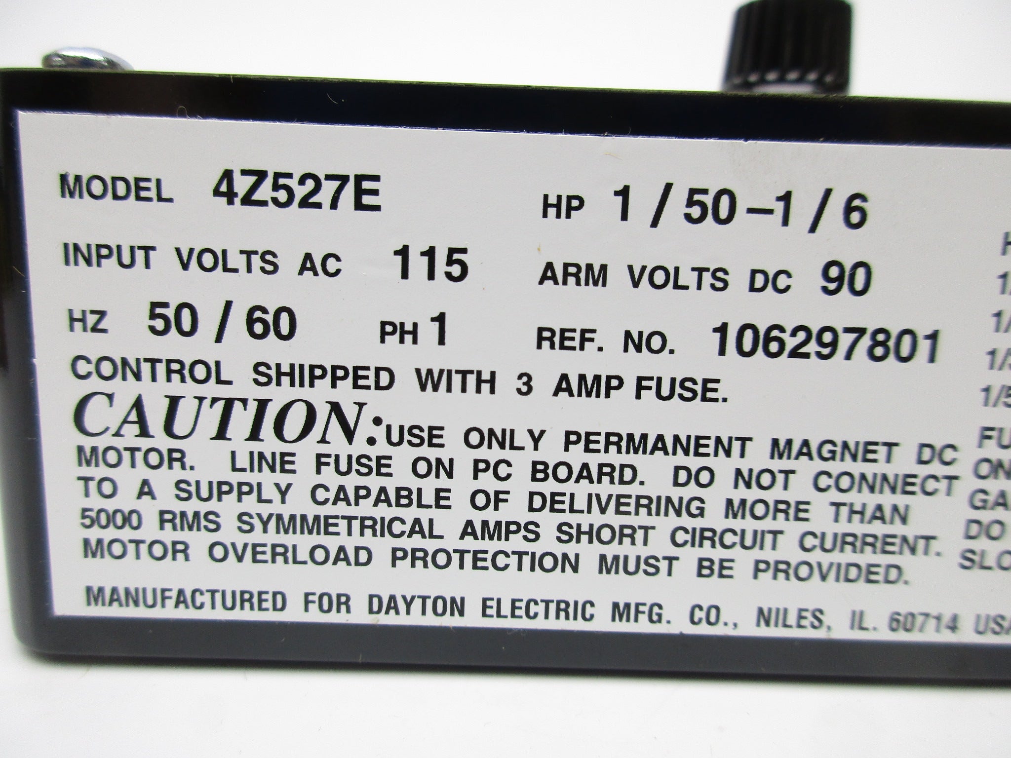 DAYTON 4Z527E NSMP