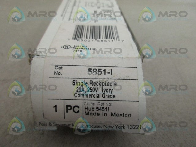 PASS & SEYMOUR 5851-I RECEPTACLE *NEW IN BOX*