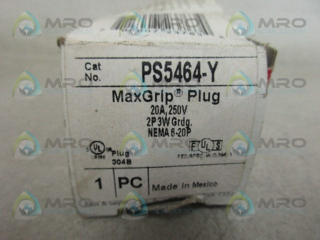PASS & SEYMOUR PS5464-Y PLUG *NEW IN BOX*