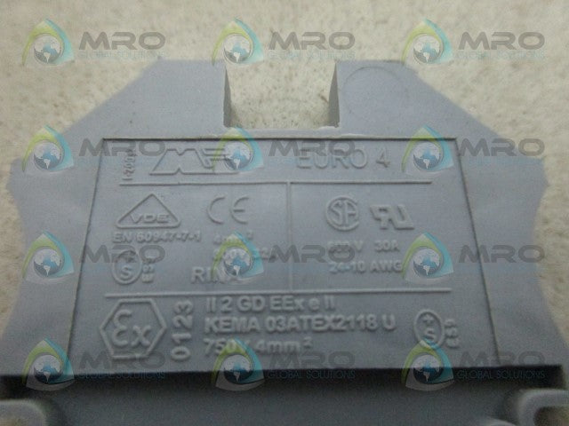 INDUSTRIAL MRO EURO 4 CONTACT BLOCK *NEW NO BOX*