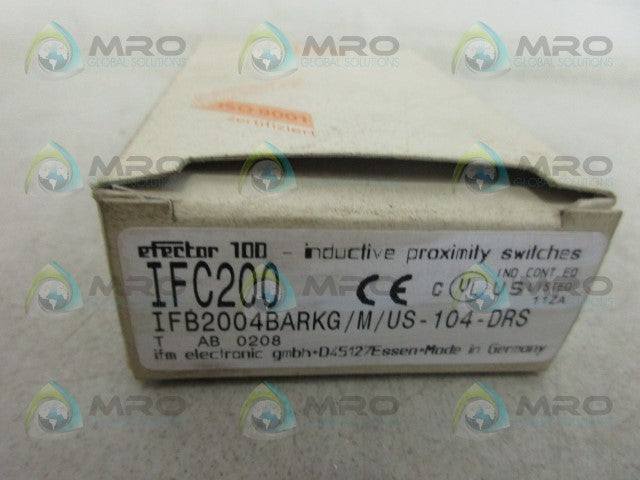 IFM EFECTOR IFC200 INDUCTIVE PROXIMITY SENSOR *NEW IN BOX*