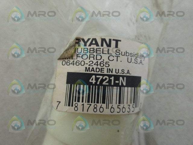 BRYANT 4721-N PLUG *NEW IN FACTORY BAG*