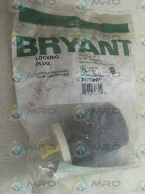 BRYANT 71730NP LOCKING PLUG *NEW IN FACTORY BAG*