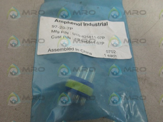 AMPHENOL 97-20-7P CONNECTOR *NEW IN FACTORY BAG*