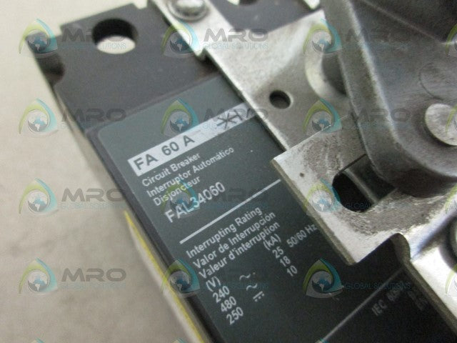 SQUARE D FAL34060 CIRCUIT BREAKER *USED*