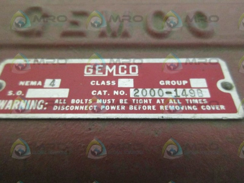 GEMCO 2000-149B LIMIT SWITCH *USED*