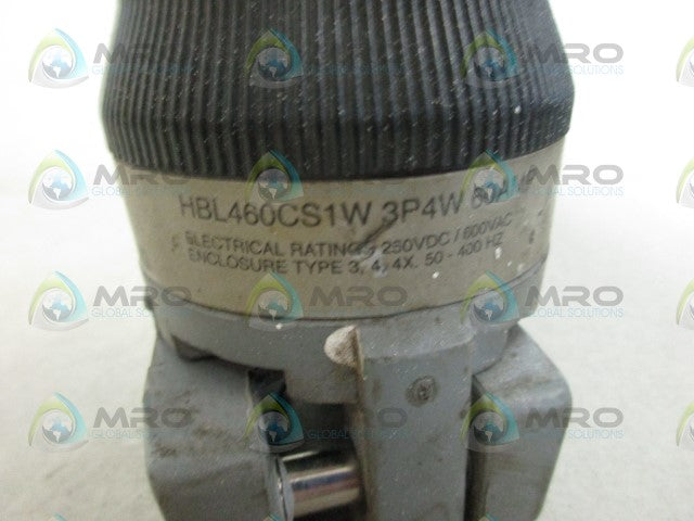 HUBBELL HBL460CS1W WIRING CONNECTOR *USED*