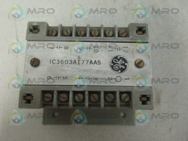 GENERAL ELECTRIC IC3603A177AA5 RELAY  *USED*