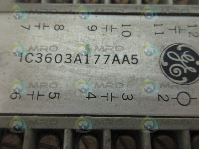 GENERAL ELECTRIC IC3603A177AA5 RELAY  *USED*