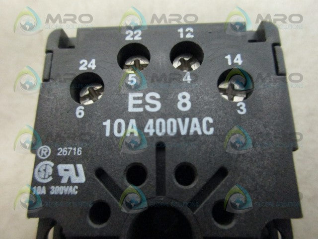 CUSTOM CONNECTOR ES8 RELAY SOCKET *NEW NO BOX*