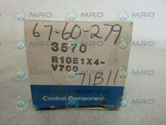 POTTER & BRUMFIELD R10-E1-X4-V700 RELAY 24VDC *NEW IN BOX*