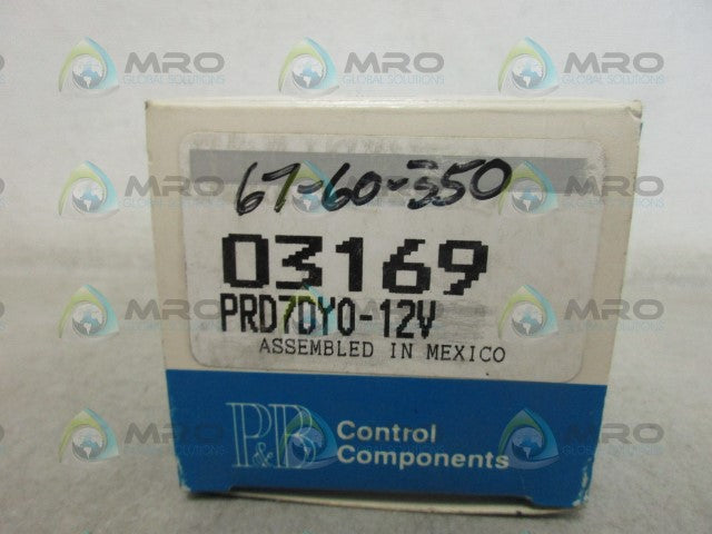 POTTER & BRUMFIELD PRD7DY0-12 RELAY 12VDC *NEW IN BOX*