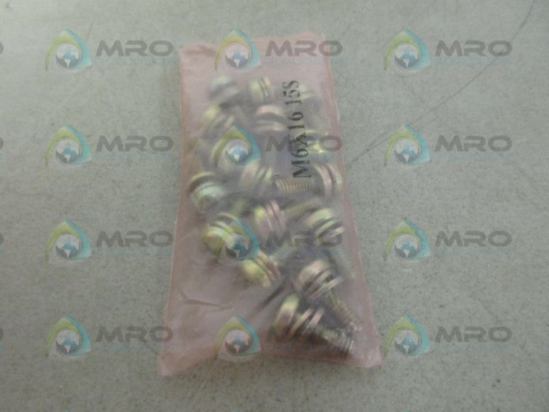 INDUSTRIAL MRO M6X1615S SCREWS *NEW IN FACTORY BAG*