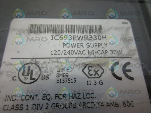 GENERAL ELECTRIC FANUC IC693PWR330H POWER SUPPLY *NEW IN ORIGINAL PACKAGE*